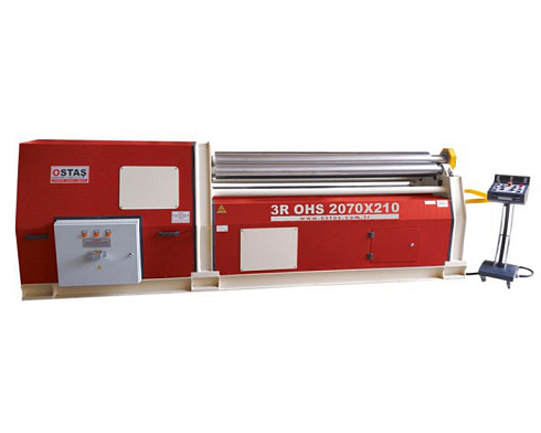 3-х валковые гидравлические вальцы Ostas 3R OHS 4100х550