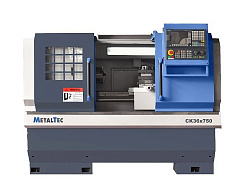 Токарный станок c ЧПУ с горизонтальной станиной MetalTec CK 36x750